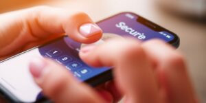 a person using a cell phone